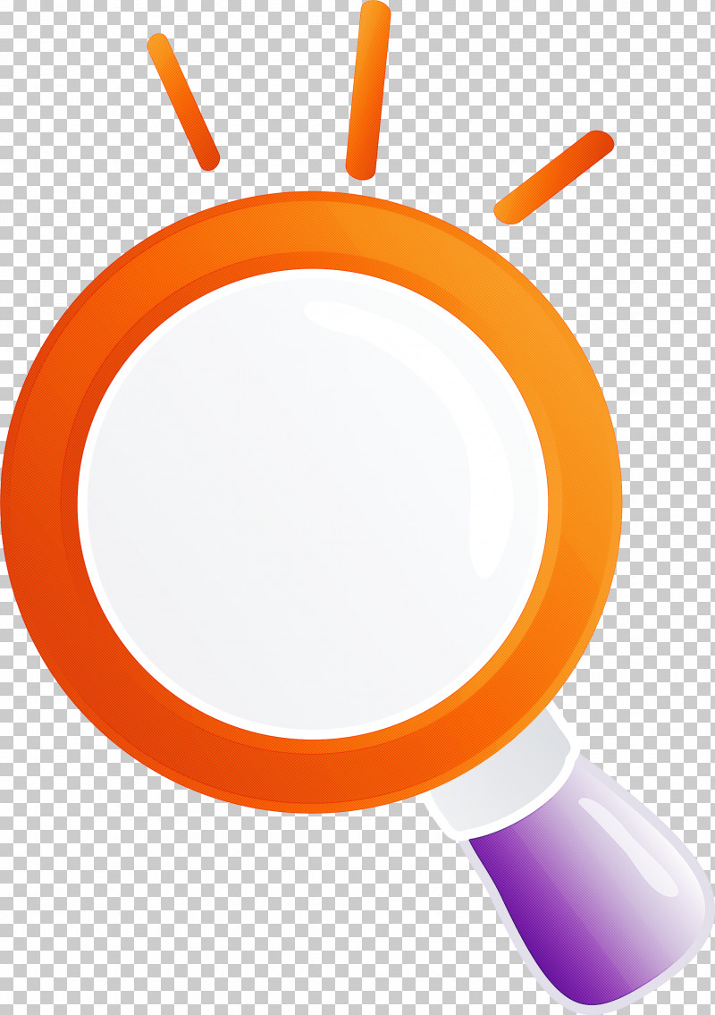 Magnifying Glass Magnifier PNG, Clipart, Circle, Magnifier, Magnifying Glass, Orange Free PNG Download