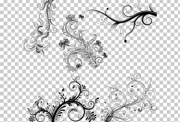 Floral Ornament Decorative Arts Floral Design PNG, Clipart, Art, Artwork, Black And White, Branch, Butterfly Free PNG Download