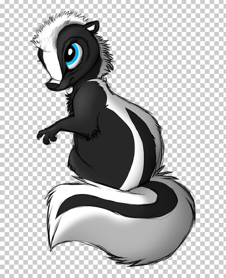 Skunk Cartoon Drawing PNG, Clipart, Animals, Black And White, Carnivoran, Cartoon, Cuteness Free PNG Download