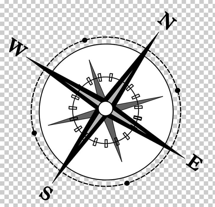 Compass German North PNG, Clipart, Angle, Area, Bicycle Part, Bicycle Wheel, Black And White Free PNG Download