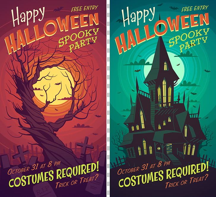 Halloween Poster Party Illustration PNG, Clipart, Advertisement Poster, Advertising, Drawing, Font, Ghost Free PNG Download