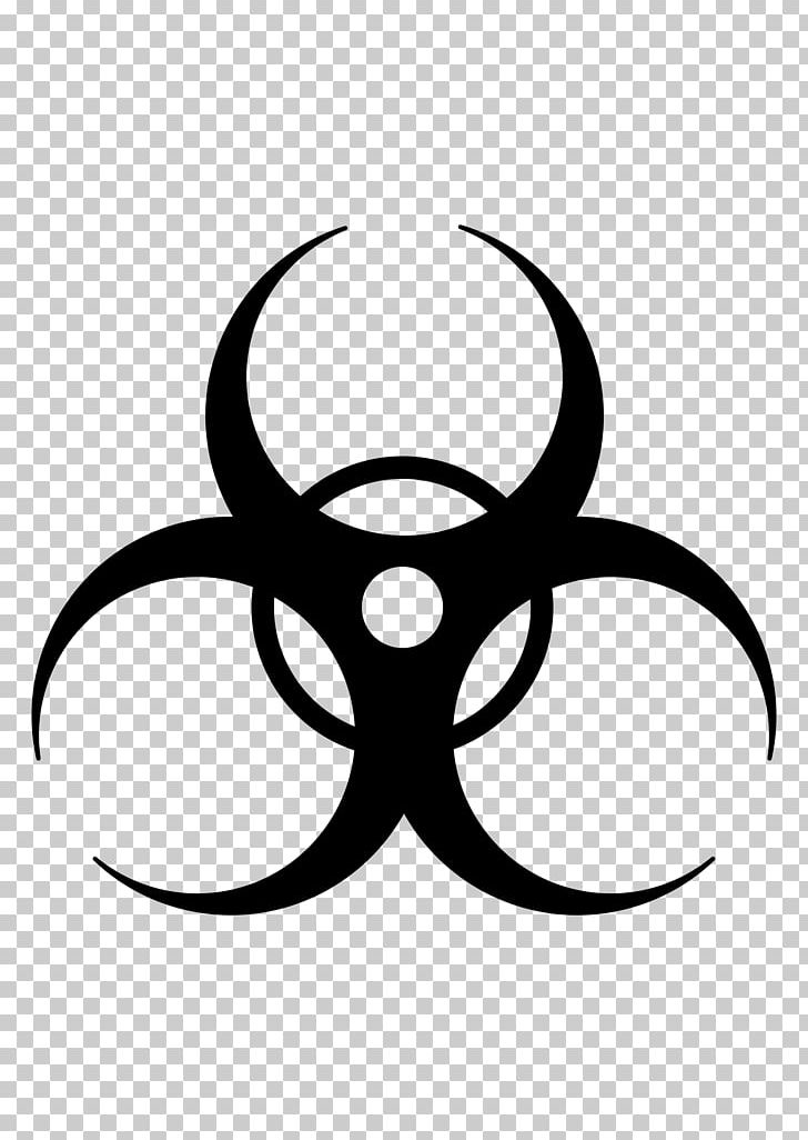 Biological Hazard Symbol Logo PNG, Clipart, Artwork, Biohasart, Biological Hazard, Black And White, Circle Free PNG Download
