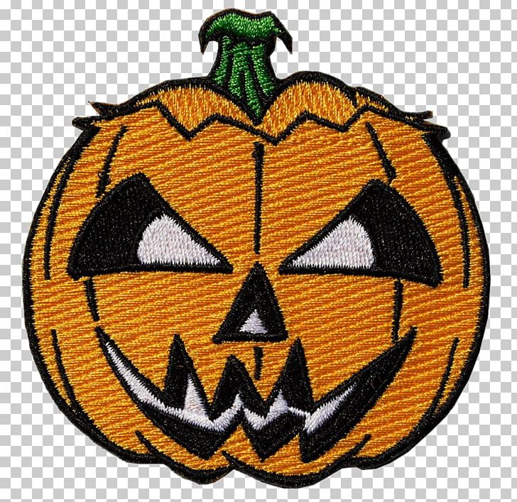 Jack-o'-lantern Iron-on Embroidered Patch Halloween Pumpkin PNG, Clipart,  Free PNG Download