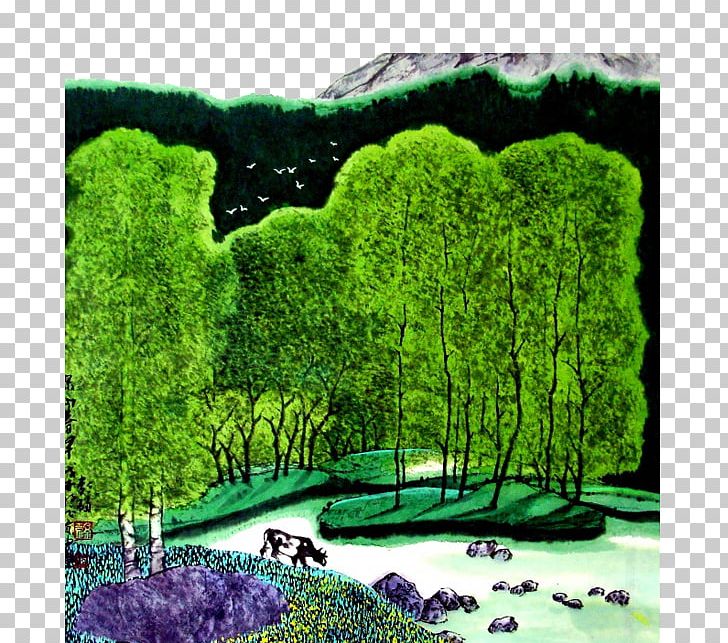 Oil Painting Fukei Landscape Painting PNG, Clipart, Amusement Park, Background, Biome, Car Park, City Park Free PNG Download