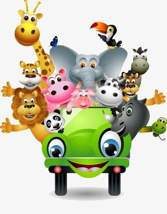 Cartoon Car With All Kinds Of Animals PNG, Clipart, All Clipart, Animals Clipart, Animals Clipart, Car Clipart, Car Clipart Free PNG Download