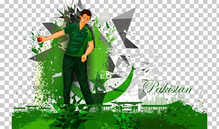 Pakistan National Cricket Team Pakistan Super League Illustration PNG, Clipart, Advertising, Athlete, Background Green, Ball, Batting Free PNG Download