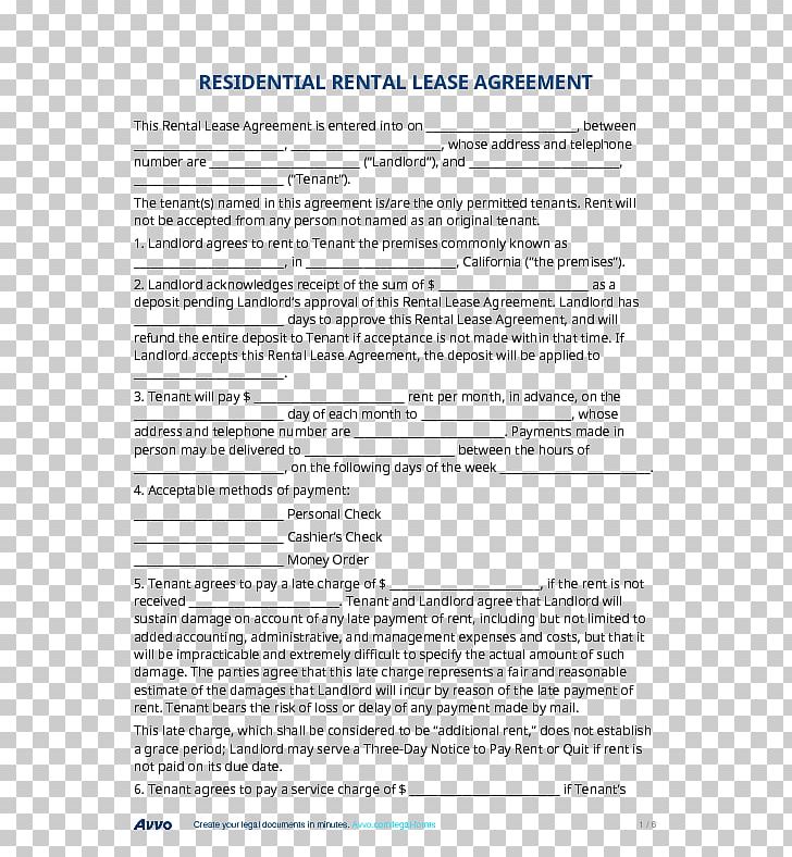 Document Rental Agreement Contract Lease Application For Employment PNG, Clipart, Advance Payment, Application For Employment, Area, Contract, Document Free PNG Download