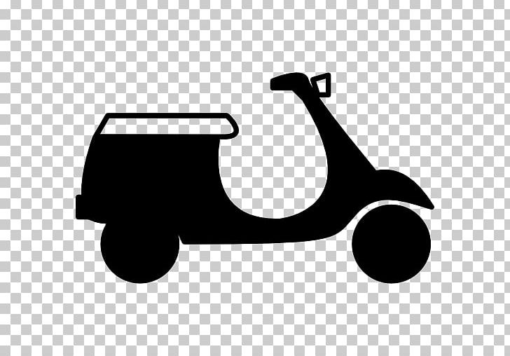 Scooter Motorcycle Vespa Computer Icons PNG, Clipart, Angle, Artwork, Black, Black And White, Cars Free PNG Download