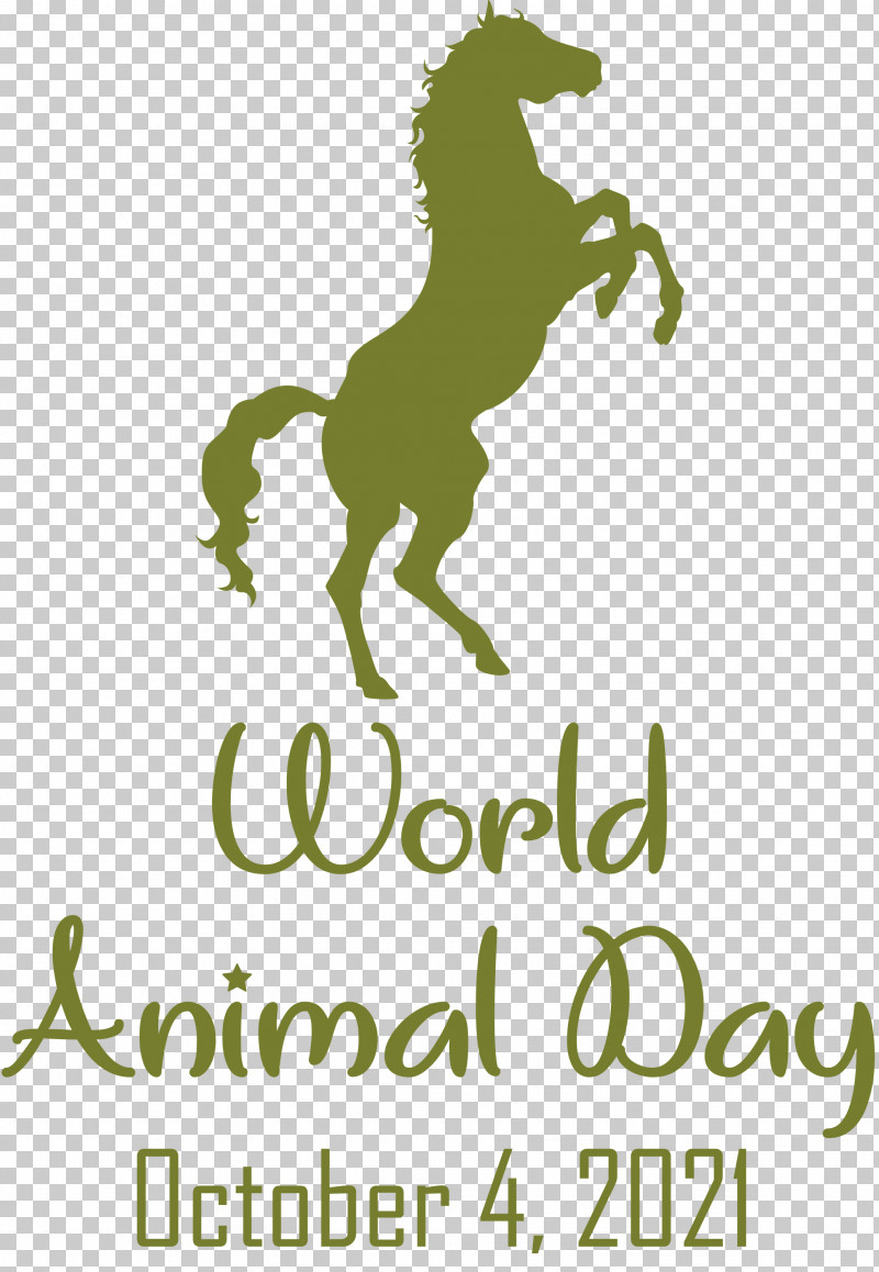 World Animal Day Animal Day PNG, Clipart, Animal Day, Green, Horse, Logo, Silhouette Free PNG Download