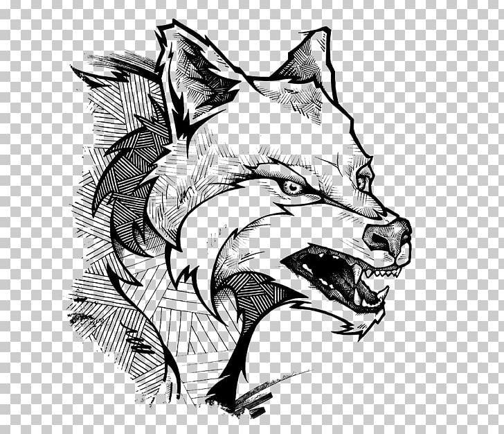 Gray Wolf Drawing Visual Arts Sketch PNG, Clipart, Art, Artwork, Behance, Black And White, Carnivoran Free PNG Download