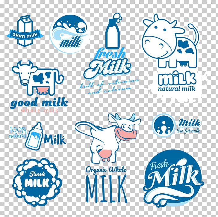 Milk Logo Design PNG, Clipart, Advertising, Area, Blue, Brand, Cattle Free PNG Download