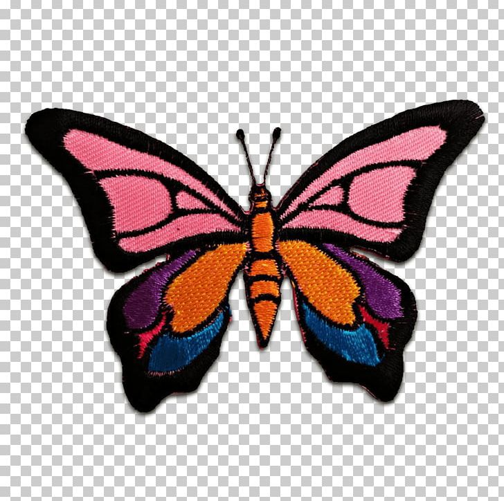 Monarch Butterfly Iron-on Brush-footed Butterflies Embroidered Patch PNG, Clipart, Arthropod, Brush Footed Butterfly, Butterfly, Cowhide, Cutoff Free PNG Download