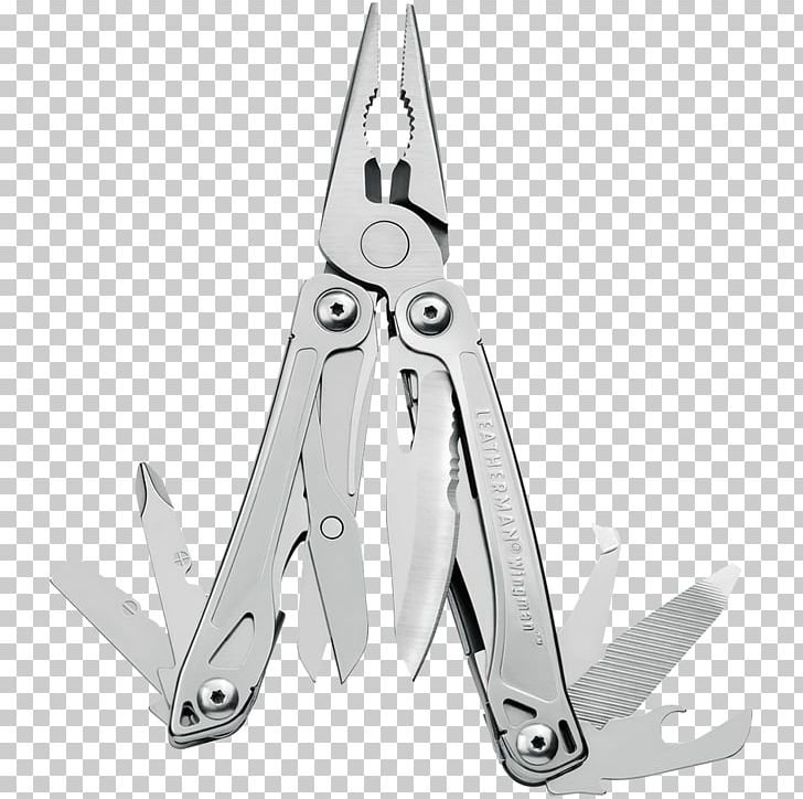 Multi-function Tools & Knives Leatherman Knife Wingman PNG, Clipart, Angle, Black And White, Camping, Campsite, Case Free PNG Download