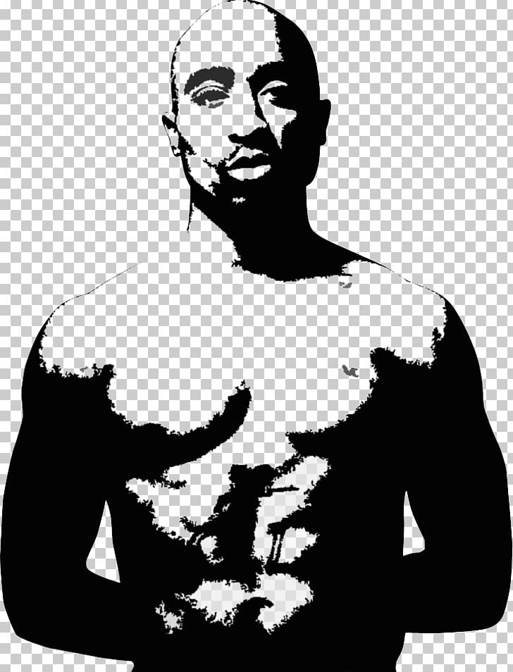 tupac drawings black and white