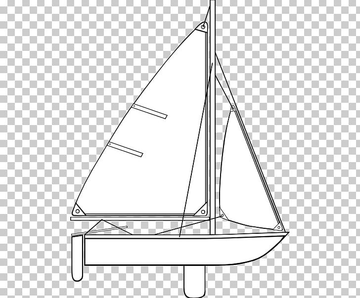 Sailing Sloop Sailboat PNG, Clipart, Angle, Area, Black And White, Boat, Boating Free PNG Download