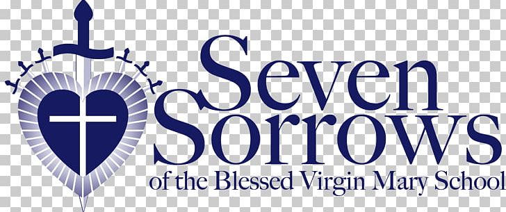 Seven Sorrows BVM Church Our Lady Of Sorrows Catholic Logo PNG, Clipart, Blue, Brand, Catholic, Church, Logo Free PNG Download