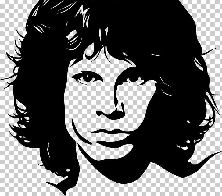 Jim Morrison Musician Portrait PNG, Clipart, Art, Black, Black Hair, Computer Wallpaper, Face Free PNG Download