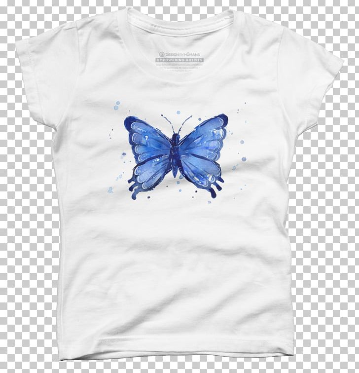 Butterfly T-shirt Watercolor Painting Printmaking PNG, Clipart, Art, Blue, Blue Butterfly, Butterfly, Design By Humans Free PNG Download