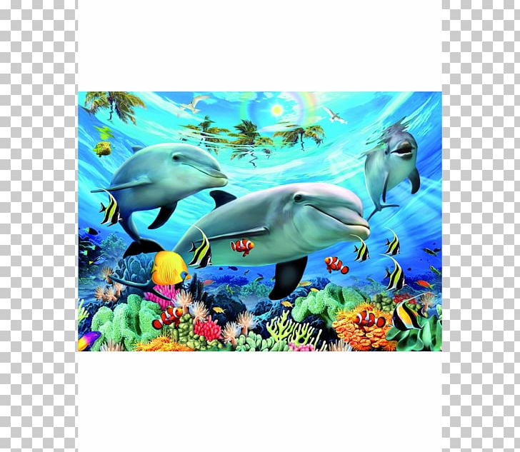 Jigsaw Puzzles Puzz 3D Ravensburger Game LARSEN Puzzle Spojené Státy Americké PNG, Clipart, 3d Affixed Mural, Aqua, Dolphin, Ecosystem, Fauna Free PNG Download