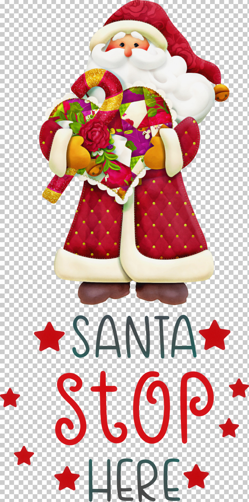 Santa Stop Here Santa Christmas PNG, Clipart, Cartoon, Christmas, Christmas Day, Christmas Ornament, Numerical Digit Free PNG Download