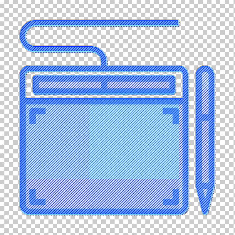 Graphic Tablet Icon Electronic Device Icon PNG, Clipart, Blue, Electric Blue, Electronic Device Icon, Graphic Tablet Icon, Line Free PNG Download