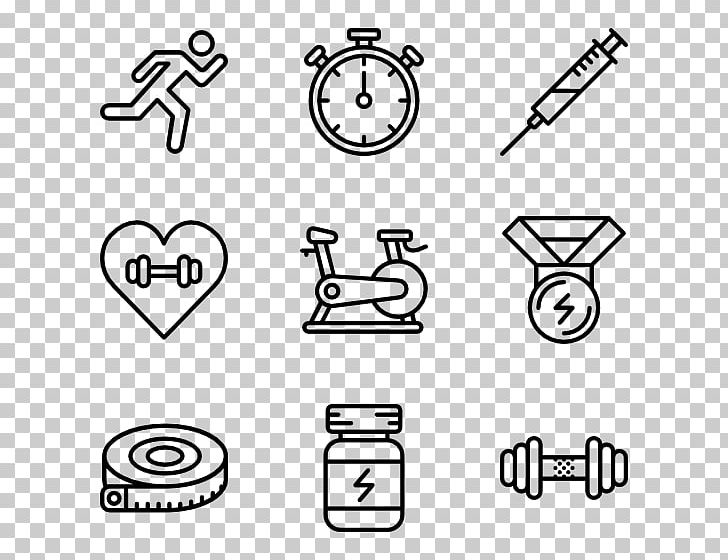 Computer Icons Physical Fitness Exercise Fitness Centre PNG, Clipart, Angle, Area, Black, Black And White, Bodybuilding Free PNG Download