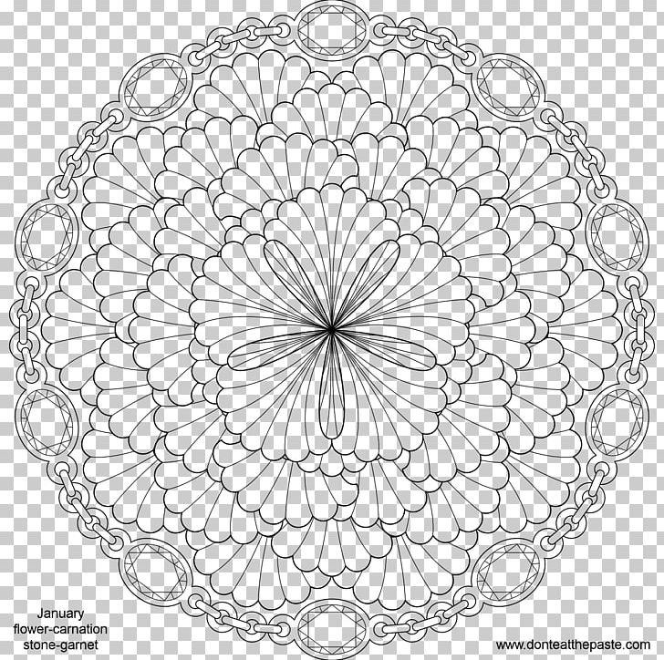 Mandala Coloring Book Child Meditation Adult PNG, Clipart, Adult, Area, Birthstone, Black And White, Book Free PNG Download