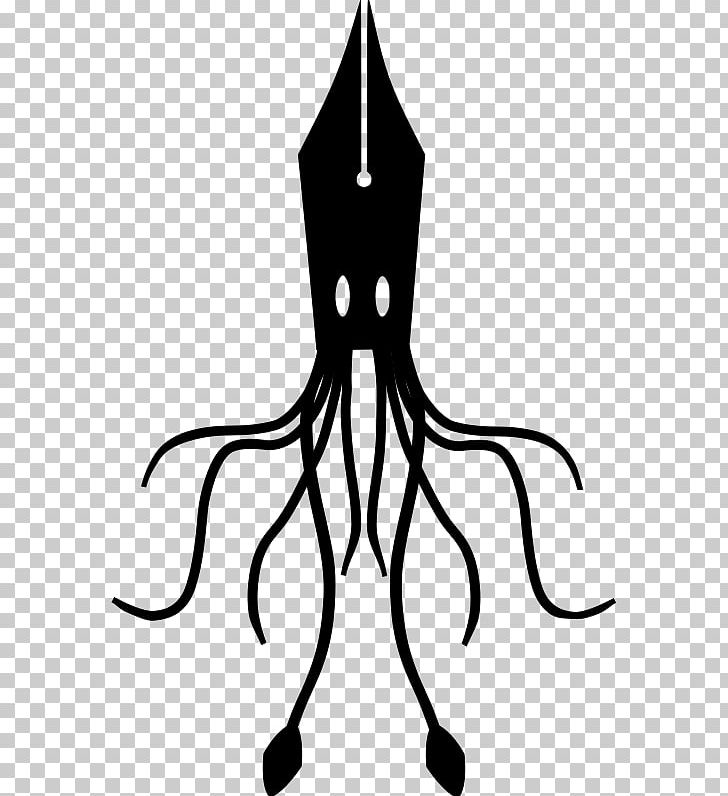 Squid Fountain Pen Ink Pens PNG, Clipart, Artwork, Black, Black And White, Clip Art, Download Free PNG Download