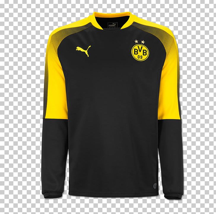 Borussia Dortmund T-shirt Hoodie Sleeve Clothing PNG, Clipart, Active Shirt, Black, Bluza, Borussia Dortmund, Brand Free PNG Download