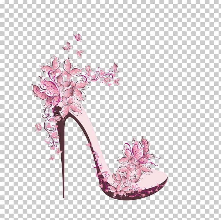 High-heeled Footwear Shoe Ballet Flat PNG, Clipart, Accessories, Creative, Fashion, Floral Design, Flower Free PNG Download