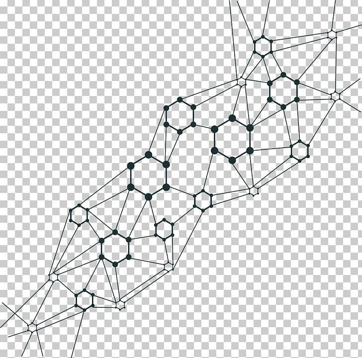 Structure Computer Network Euclidean PNG, Clipart, Angle, Area, Black, Black And White, Flower Pattern Free PNG Download