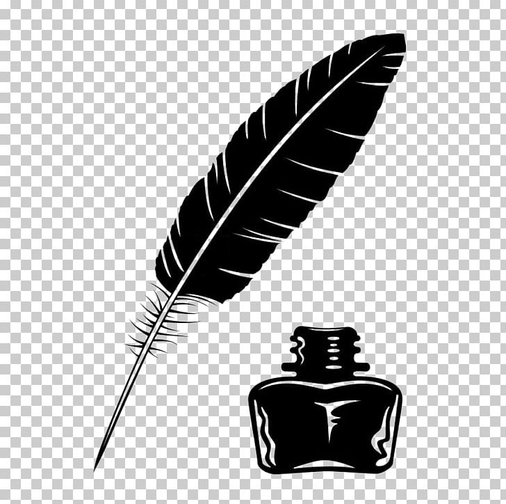 Quill Inkwell Drawing PNG, Clipart, Black And White, Bottle, Bottle Icon, Drawing, Feather Free PNG Download