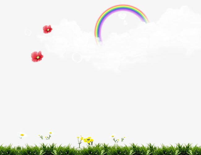 Rainbow Flowers Grass Child Element Brochures PNG, Clipart, Brochure, Brochures, Brochures Clipart, Child, Child Clipart Free PNG Download
