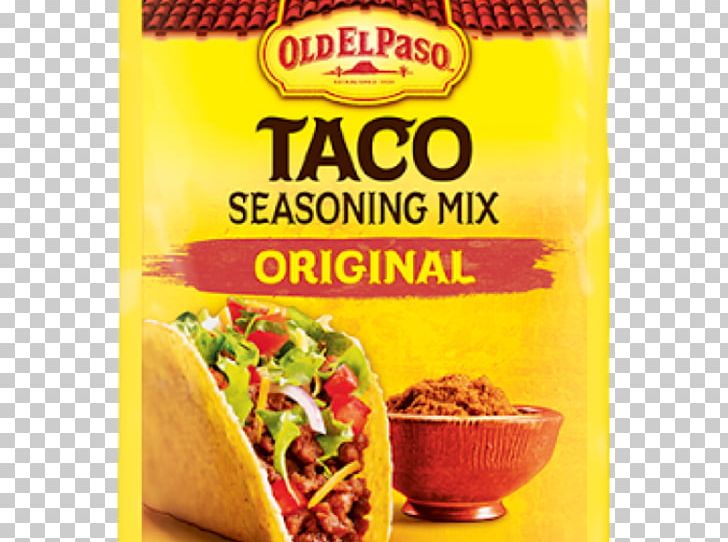 Taco Mexican Cuisine Old El Paso Seasoning Spice Mix PNG, Clipart, American Food, Condiment, Convenience Food, Cuisine, Dish Free PNG Download