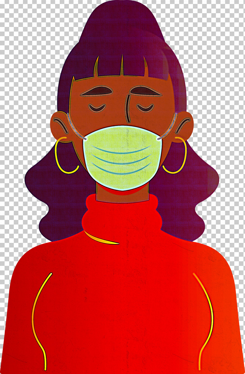 Wearing Mask Coronavirus Corona PNG, Clipart, Cartoon, Corona, Coronavirus, Magenta, Neck Free PNG Download