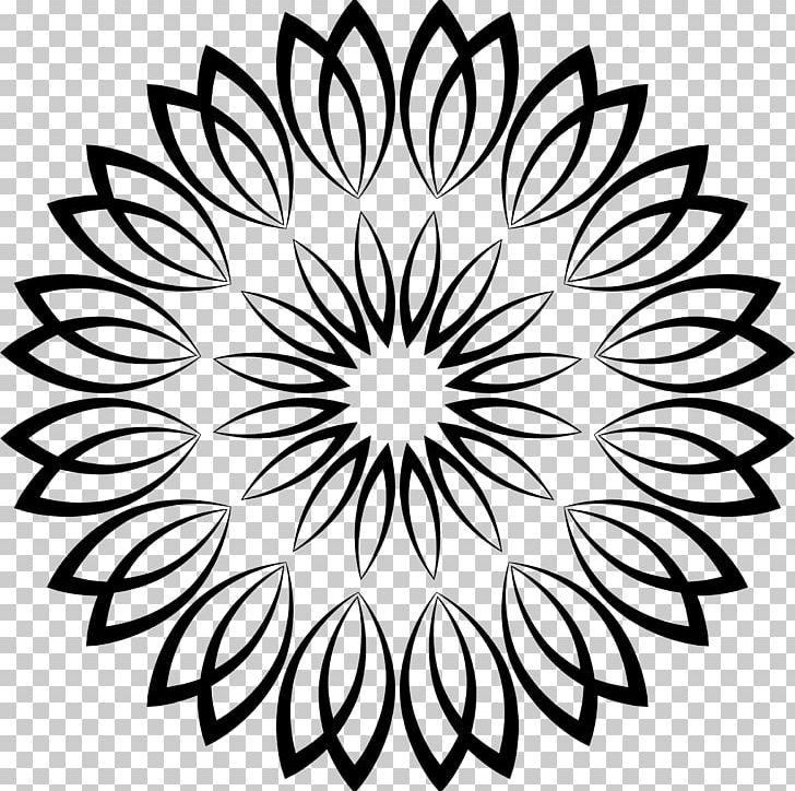 Line Art Drawing Flower PNG, Clipart, Art, Art Museum, Black, Black And White, Circle Free PNG Download