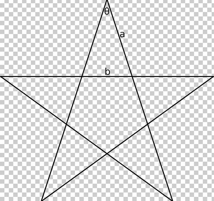Pentagram Golden Triangle Shape PNG, Clipart, Angle, Area, Art, Baphomet, Black And White Free PNG Download