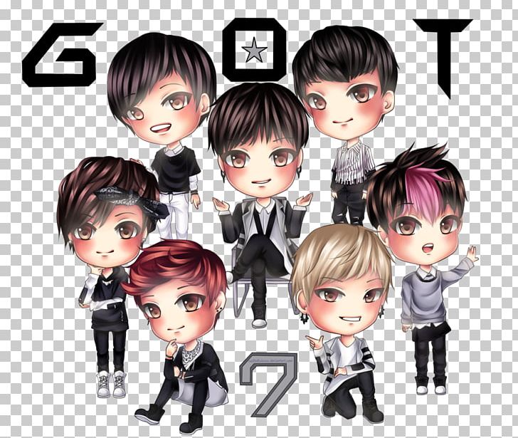GOT7 0 Chibi Drawing Anime PNG, Clipart, 2048, Anime, Bambam, Black Hair, Brown Hair Free PNG Download