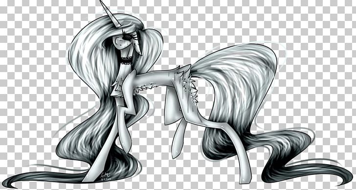 Horse Legendary Creature Sketch PNG, Clipart, Anime, Art, Black And White, Drawing, Fictional Character Free PNG Download