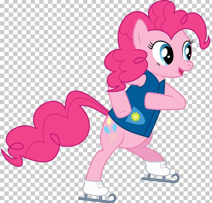 Pony Pinkie Pie Ice Skating Ice Skates PNG, Clipart, Art, Cartoon, Comics, Fictional Character, Figure Skating Free PNG Download