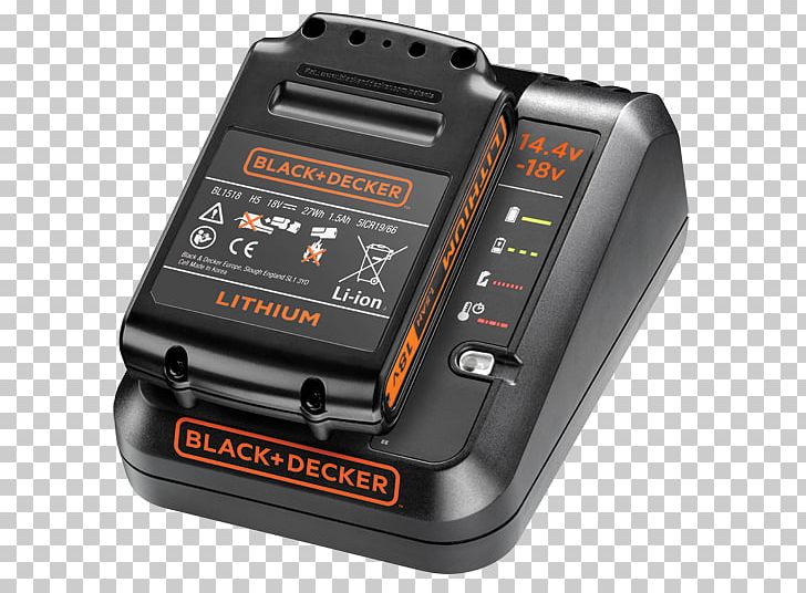 Battery Charger Multi-tool Lithium-ion Battery Cordless Black & Decker PNG, Clipart, Ampere Hour, Battery Pack, Black Decker, Cordless, Electric Potential Difference Free PNG Download