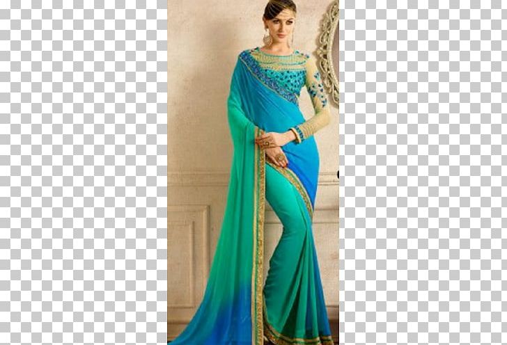 Gown Dress Shoulder Satin Sari PNG, Clipart, Aqua, Blue, Day Dress, Dress, Electric Blue Free PNG Download