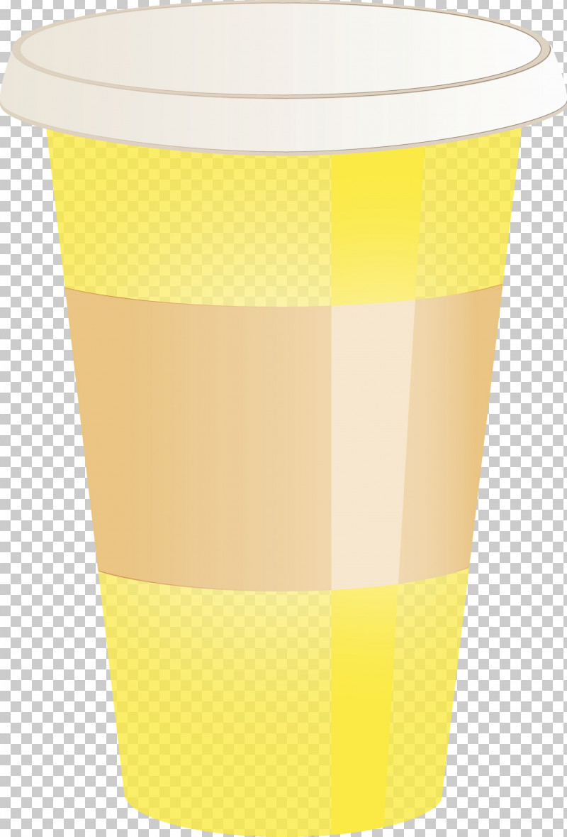 Yellow Drinkware Tumbler Drink Pint Glass PNG, Clipart, Coffee, Cup, Drink, Drinkware, Paint Free PNG Download