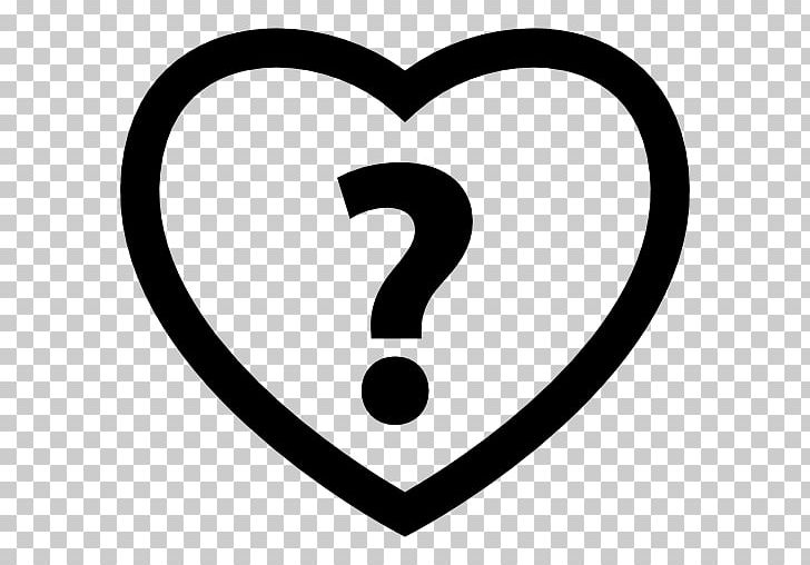 Question Mark Heart Computer Icons PNG, Clipart, Area, Black And White, Computer Icons, Desktop Wallpaper, Download Free PNG Download
