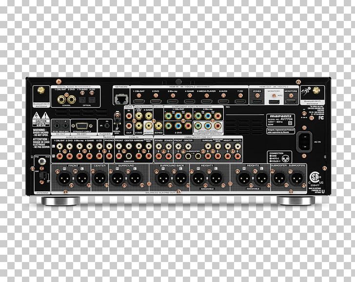AV Receiver Preamplifier Marantz Home Theater Systems Audio Power Amplifier PNG, Clipart, Amplifier, Audio, Audio Equipment, Audio Power Amplifier, Audio Receiver Free PNG Download