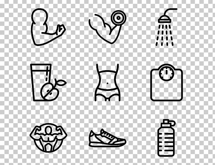 Computer Icons Fitness Centre Physical Exercise PNG, Clipart, Angle, Area, Black, Black And White, Brand Free PNG Download