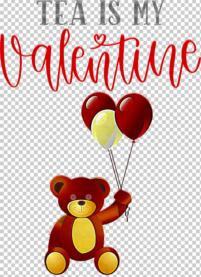 Tea Is My Valentine Valentines Day Valentine PNG, Clipart, Balloon, Bears, Cartoon, M095, Meter Free PNG Download