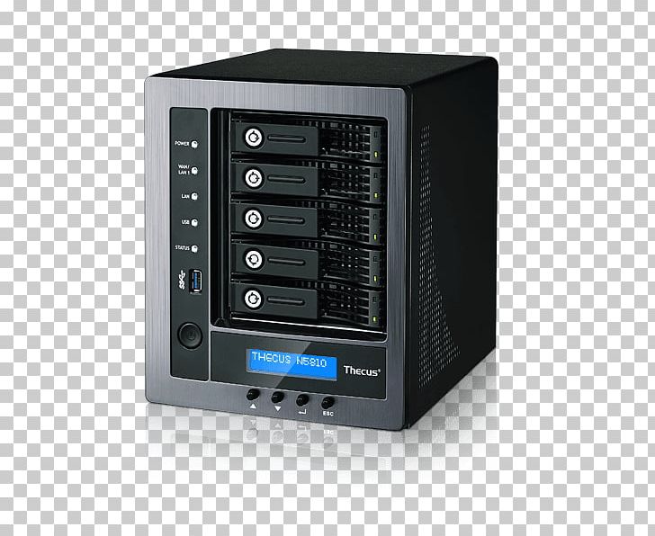 Network Attached Storage N5810PRO Network Storage Systems Thecus Hard Drives QNAP Systems PNG, Clipart, Audio Receiver, Celeron, Computer, Computer Servers, Data Storage Free PNG Download