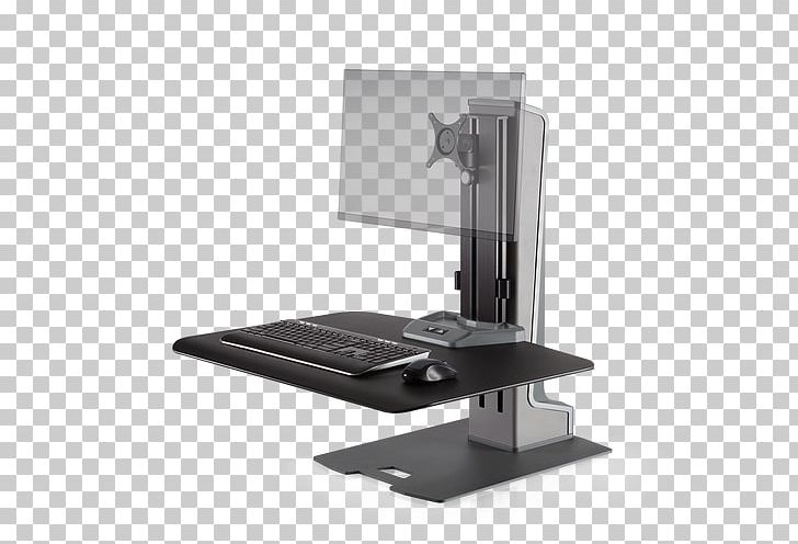 Sit-stand Desk Standing Desk Monitor Mount Innovation PNG, Clipart, Angle, Computer Monitor Accessory, Desk, Electricity, Flat Display Mounting Interface Free PNG Download