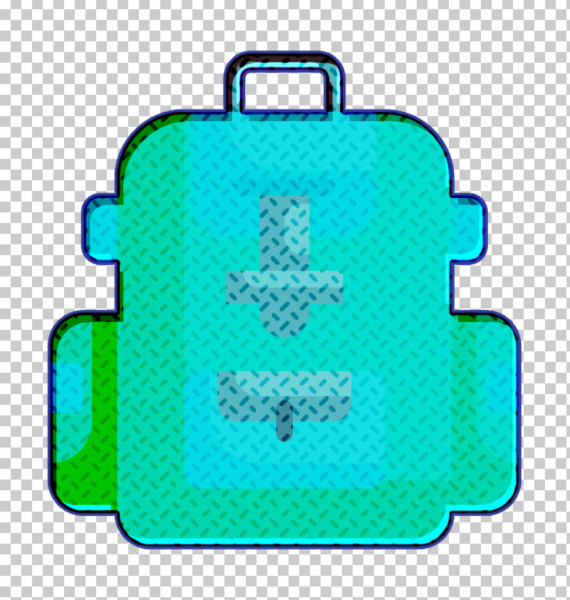 Travel Icon Backpack Icon PNG, Clipart, Aqua, Backpack Icon, Bag, Green, Travel Icon Free PNG Download